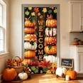 thumbnail image 4 of OutmaxHome Fall Theme Printing Door Cover, 35.4x70.8 Inch Vintage Decor Front Door Banner, Autumn Harvest Thanksgiving Halloween Front Door Decor, 4 of 6