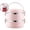 Pink, variant on VQPeo Portable Stainless Steel Lunch Box, Circular Insulated Bento Jar, Fresh-Keeping Food Container for Office Workers' Meals