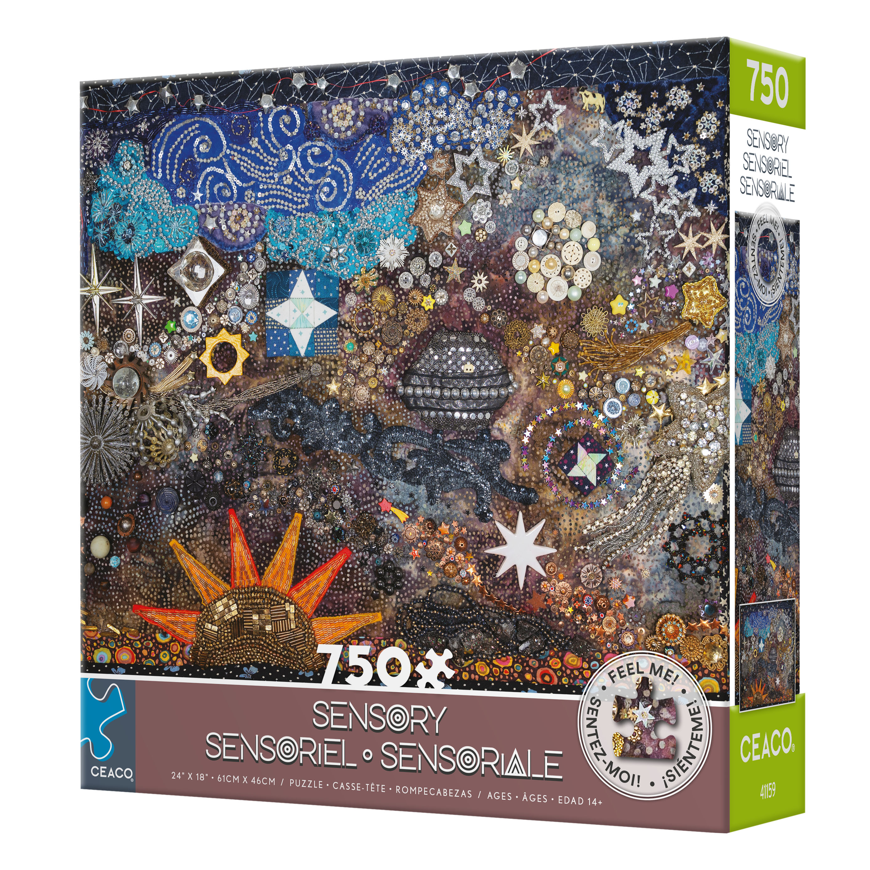 Ceaco 750 Piece Plenty of Stars Sensory (Clarissa Cassidy) Interlocking Jigsaw Puzzle
