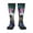2 Black-1, variant on Colorful Haired White Horse Pattern Women’s Knee High Crew Socks,Trouser Socks Comfortable, Breathable, Moisture-Wicking and Soft