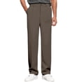 thumbnail image 1 of Pantalon Habillé pour Homme Coupe Ajustée Extensible Confortable Léger Tenue de Bureau Formelle Jambe Droite Classique Polyvalent Pantalon Décontracté, 1 of 4