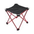 thumbnail image 1 of S SERENABLE Camping Stool 9.64" Portable Chair Mini Folding Stool for Beach Red, 1 of 9