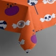 thumbnail image 5 of Halloween Square Tablecloth 42x42in(107x107cm) – Waterproof Polyester Printed Table Cover, Wrinkle Resistant & Washable for Kitchen Dining Picnic Party Decor, Pattern-V5-14, White, 5 of 6