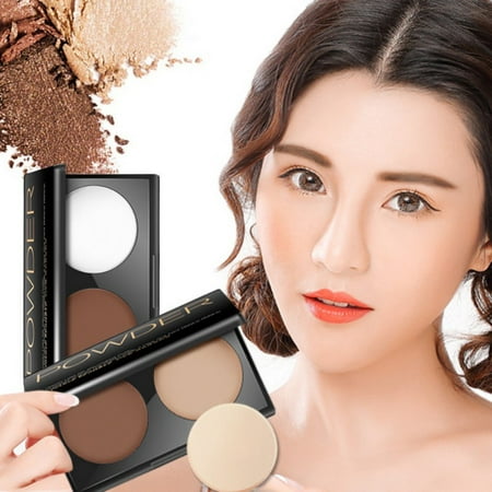 Face Bronzer Highlighter Makeup Powder Palette High Shimmer Glow