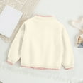 thumbnail image 5 of Gubotare Cardigan for Girls Casual Baby Girl Cardigan Sweater Infant Toddler Long Sleeve Button Up Knit Jacket Coat Warm Fall Winter Clothes 3T 4T (White,3-4 Years), 5 of 5