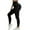 Black, variant on BUIGTTKLOP Leggings for Women High Waisted Ribbed Yoga Pants Butt Lifting Stretchy Ankle Length Workout Tights