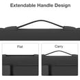 thumbnail image 5 of MOSISO Laptop Sleeve Bag for 15-15.6 inch HP Dell Asus Acer Lenovo Notebook, 360 Protective Computer Carrying Case for MacBook Pro 16 inch, Black, 5 of 7