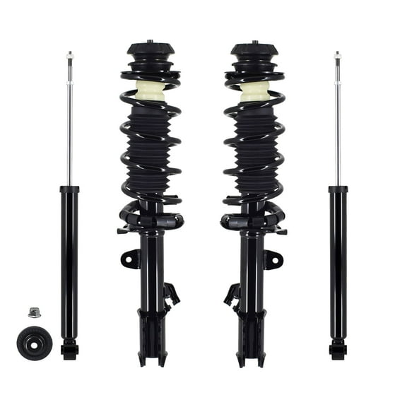 Front - Rear Quick Complete Strut Coil Spring-Shock For 2012-2014 Nissan Versa