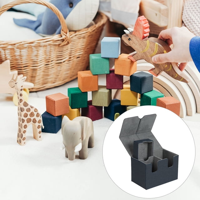 Trading Card Deck Box Collection Gathering Storage Reliable materials; The Large Capacity Protection Organizer Holder Container for Adults Blue