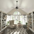 thumbnail image 6 of Hunter - Churchwell Indoor Ceiling Fan With Light, 60-inch, Noble Bronze, Casual-style, 3-speed WhisperWind Motor, 51200, for living rooms, bedrooms, home offices, kitchens, 6 of 15