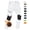 White, variant on YUCOLEN Men's Fleece Lined Ski Snow Pants Water Resistant Winter Outdoor Pants with 4 Zip PocketsBlack 34