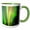Green/White, variant on 3drose, , Alaska, Fairbanks. Northern Lights and Stars., 11oz Magic Transforming Mug