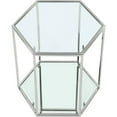 thumbnail image 4 of Meridian Furniture Sei Modular Stainless Steel and Glass End Table, 4 of 5