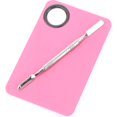 thumbnail image 3 of Stainless Steel Cosmetic Makeup Palette, Professional Cosmetic Mixing Makeup Palette Spatula Makeup Artist Tool, 3 of 3