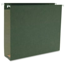 43851, Hanging Box Bottom File Folder, Letter, 1/5 in. Tab, 2 in. Expansion, 25/BX, Green