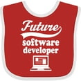 thumbnail image 3 of Inktastic Future Software Developer Shirt Childs Job Boys or Girls Baby Bib, 3 of 4