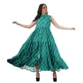 thumbnail image 3 of Moomaya Robes à Étages en Rayonne pour Femmes Imprimées Col Classique Robe-Chemise Femmes, 3 of 4
