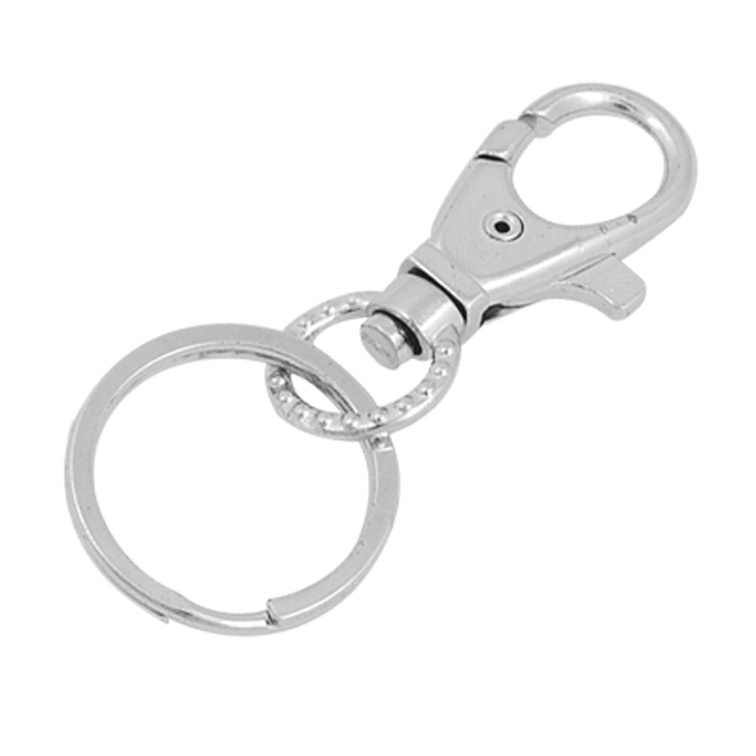 Happy little sheep Glossy Lobster Clasp Keyring Metal Key Chain Silver 