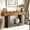 Brown Black, variant on Fnova 63" Farmhouse Console Table, 2-Tier Wood Entryway/Sofa Table with Storage Shelf for Living Room, Hallway, Behind Couch