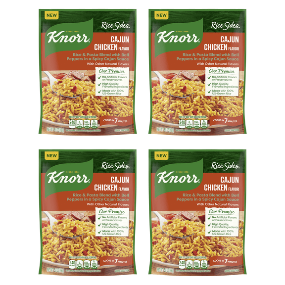 Knorr Chicken Long Grain Rice and Vermicelli Pasta Blend Rice Sides No Artificial Flavors, 5.6 oz (Pack of 4)