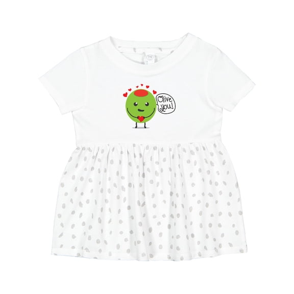 Inktastic Olive You Girls Baby Dress