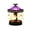 B, variant on AHGQT Halloween Bat Carousel Light, Vintage Light Up Bat Kit, Spooky Stained Glass Carousel Lamp with Floating Animal, Bats & Skeletons for Halloween Indoor Home Decoration, 1Pcs