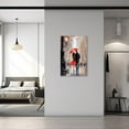 thumbnail image 4 of ZHONGYUTONG Romantic Wall Art Street Couple with Red Umbrella Paintings Valentine's Day Canvas Prints for Girls Bedroom Room Decor Ready to Hang (12.00" x 18.00"), 4 of 5