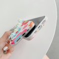 thumbnail image 3 of Compatible with iPhone 13 Pro Max Case with Bracelet for Women Girls Girly Chain Wrist Strap Case Cute Flower Floral Print Phone Case Soft TPU for iPhone 13 Pro Max Shockproof Protective Cover, 3 of 8