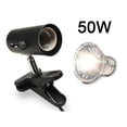 thumbnail image 2 of Reptile Lamp Kit With Clip-on Ceramic Light Holder Turtle Basking Uv Heating Lamp Set Tortoises Lizard Lighting, 2 of 2