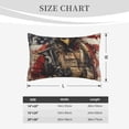 thumbnail image 4 of Balery Bald Eagle Soldier Bedding Queen Pillow Cases - Envelope Closure - Soft Brushed Microfiber Fabric - Shrinkage and Fade Resistant Pillow Cases-14"x20", 4 of 6
