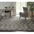 thumbnail image 2 of Nourison Oslo Shag Collection 8 x 11 Denim Blue Area Rug - OSL02, 2 of 2