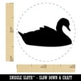 thumbnail image 2 of Swan Swimming Solid Self-Inking Rubber Stamp Ink Stamper - Purple Ink - Mini 1/2 Inch, 2 of 7