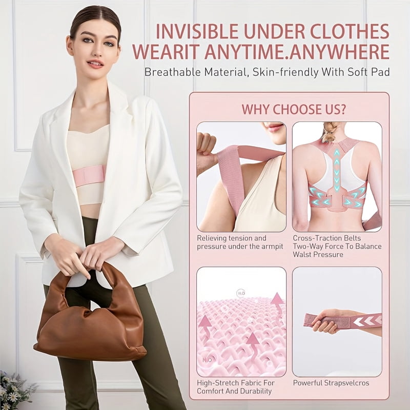 1PC Adjustable Rectify Posture Back Invisibility Breathable Posture Corrector Belt Support Belt Back Neck Brace Posture Training