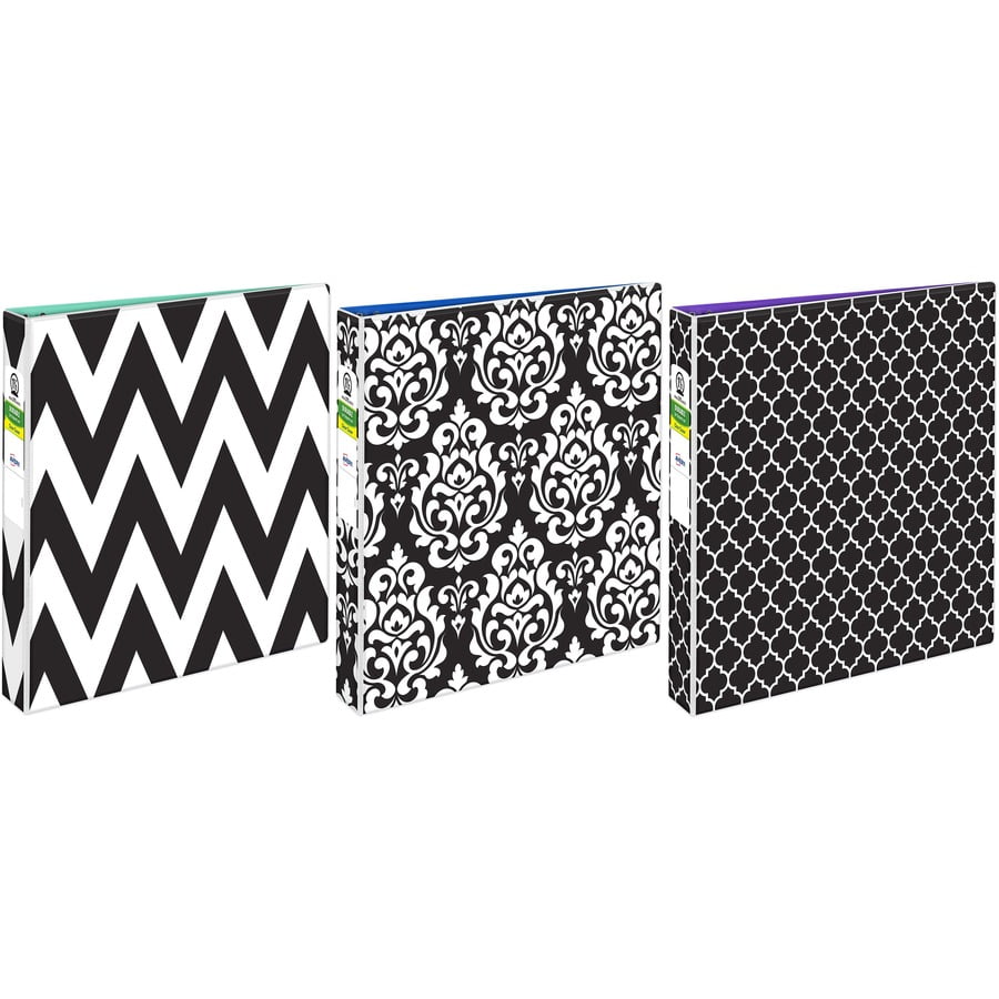 Avery Fashion View 3 Ring Binder, 1.5" Round Rings, Design Will Vary, 1
