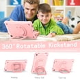 thumbnail image 3 of SaniMore for Lenovo Tab M10 Plus 3rd Gen 10.6" 2022 (TB-125F/TB-128F) Kids Case, Multi-Functional Cover with Handle Shoulder Strap & 360° Rotatable Kickstand Shockproof Protective Shell, Rosegold, 3 of 8