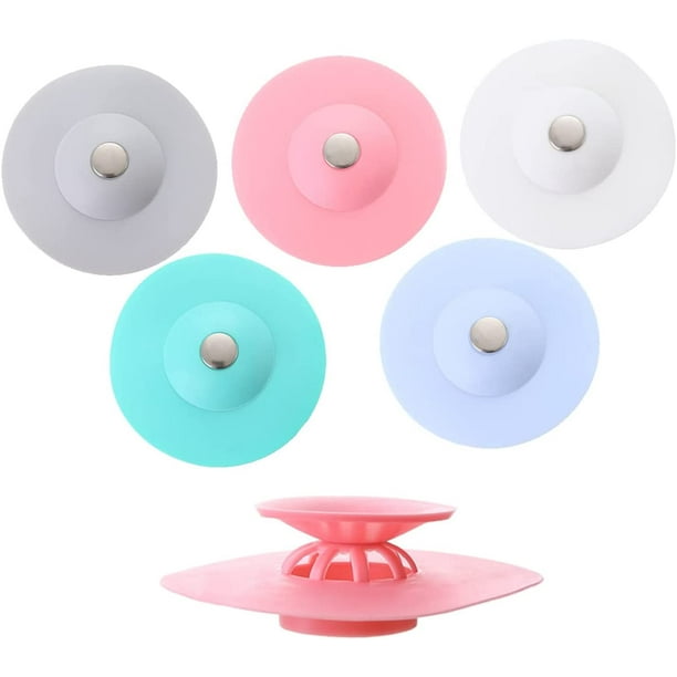 General Purpose Silicone Drain Filters, 5 Pieces Universal Silicone