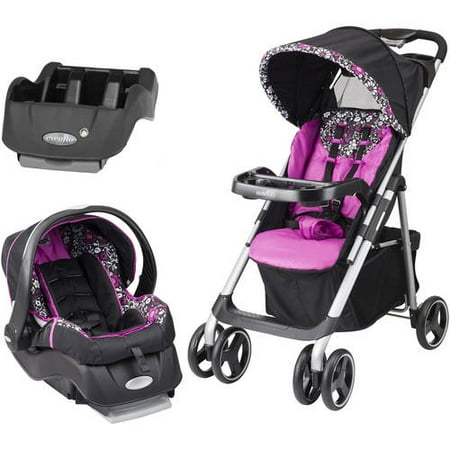 Evenflo Vive Travel System, Daphne, with BONUS Car Seat Base