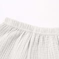 thumbnail image 6 of Eltusu Boys Cotton Shorts, Elastic Waistband Breathable Relaxed Fit Comfort Casual Shorts White Size 0-1 T, 6 of 7