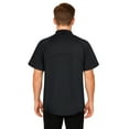 thumbnail image 2 of TOPTIE Short Sleeve Chef Coat Jacket Black Breathable Side Zipper Chef Uniform with Knit Mesh, 2 of 7