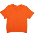 thumbnail image 3 of LIaqionyy Womens Crop Tops Crew Neck Ribbed Short Sleeve Summer Basic Tees Slim Shirts Casual Going out Outfits, 3 of 8
