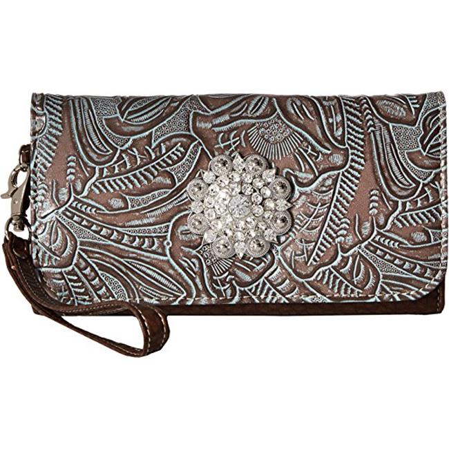 Blazin Roxx N7592802 M&F Western Womens Myra Wallet, Brown Walmart Canada