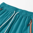 thumbnail image 6 of Hurxie Men's Athletic Running Shorts Gym Workout 7"/9"/5" Quick Dry Lightweight Sports Basketball Tennis Zipper Pockets Sky Blue,4XL, 6 of 6