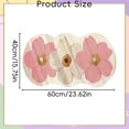 thumbnail image 3 of 1 Pc Cute Flower Bath Mat Flower Pattern Non-Slip Washable Rugs Floor Mat Bathroom Rug Non Slip Washable High Absorbent Easy to Clean for Bathroom, Living Room, 23.62x15.75 Inch, Pink, 3 of 5