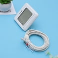 thumbnail image 4 of Digital Thermoregulator Touch Screen Room Heating Thermostat Underfloor Heating for Warm Floor Electric Heating System Temperature Controller (Add 3 Meters External Probe, White), 4 of 6