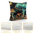 thumbnail image 4 of Orinice Mushrooms Stars Night Sky Graphic Decorative Throw Pillow Cover for Home Couch Living Room Bed Sofa 24x24in, 4 of 5