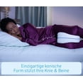 thumbnail image 4 of DAMAIE Dreamolino Leg Pillow Ergonomic Side Sleeper Pillows - Memory Foam for Optimal Comfort (2 Count), 4 of 7