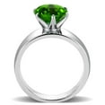 thumbnail image 3 of Luxe Jewelry Designs Stainless Steel Women's Ring with Peridot Green Synthetic Glass Stone - Size 10, 3 of 4