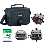 Canon EOS Adjustable Soft Case Shoulder for Canon EOS with SD Card, Black