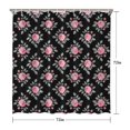 thumbnail image 5 of Pioneer Flower Floral Print Pattern Shower Curtain 72"x72", Bathroom Decorative Shower Curtain Set with 12 Hooks, Waterproof Washable, 5 of 6