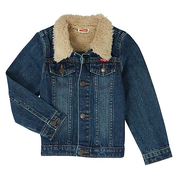 Wrangler Toddler Boy Sherpa Collar Denim Jacket